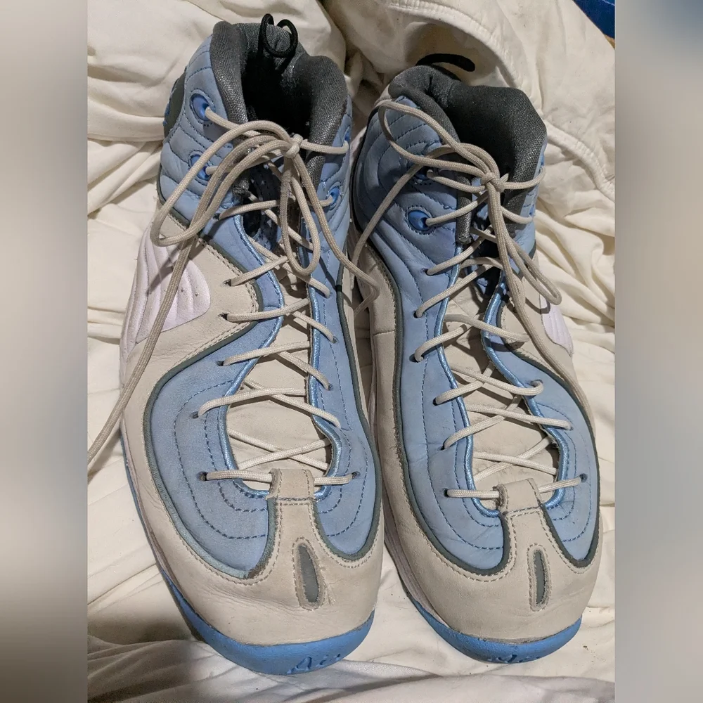 Nike x Social Status Air Max Penny II - White / Cobalt / Pulse 12 Men worn Heels